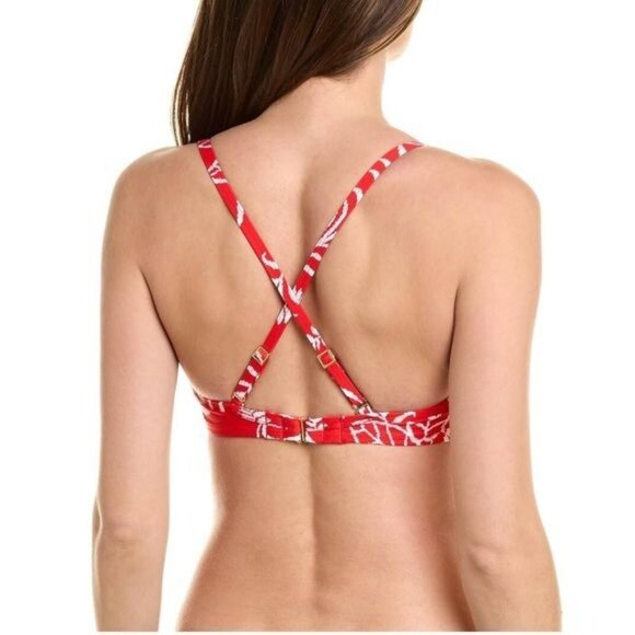 New La Blanca Underwire Draped Over the Shoulder Bikini Swimsuit Top + Bottom - Picture 3 of 16